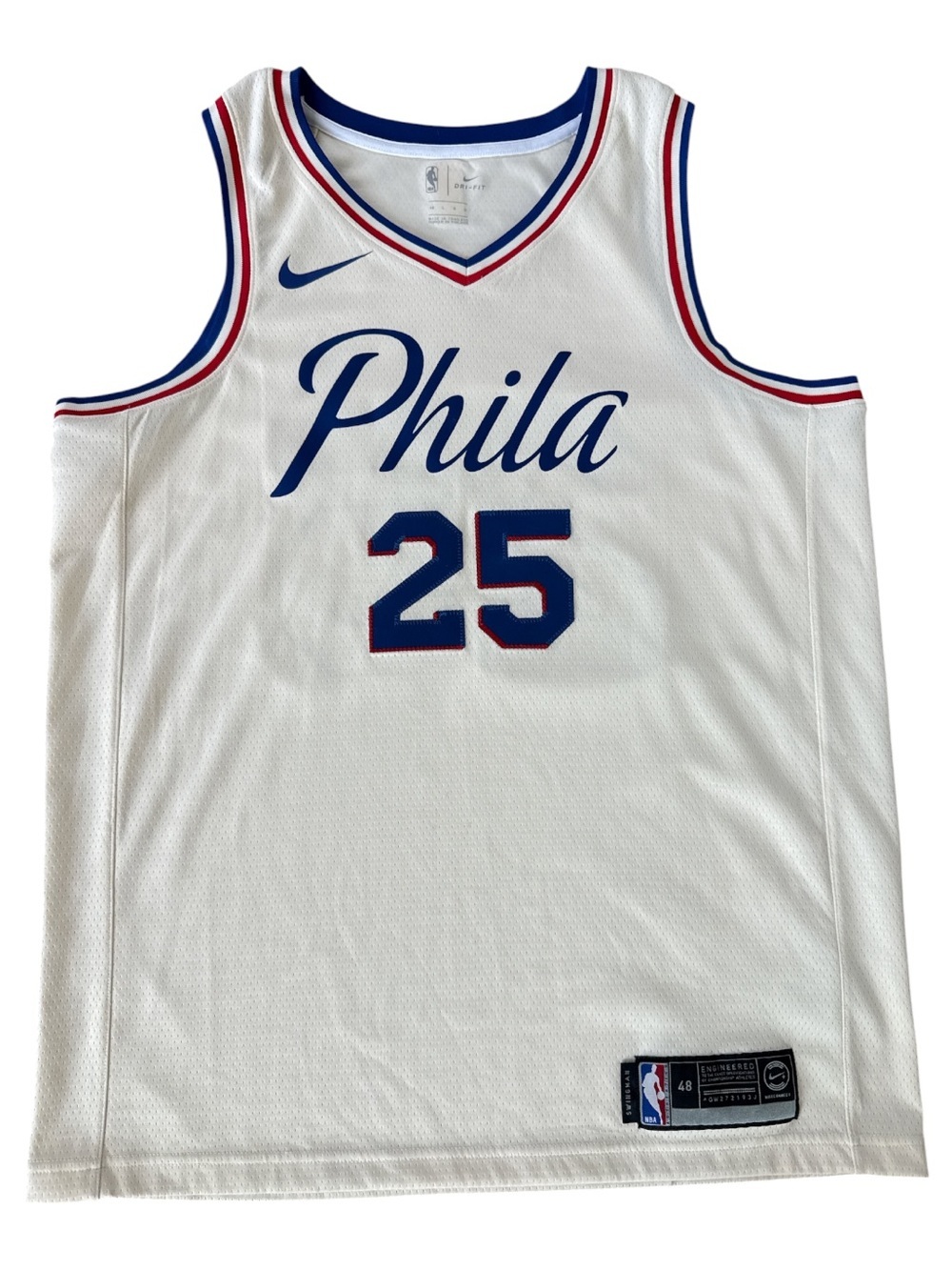 Nike NBA Philadelphia Jersey Large #25 Simmons Size Large